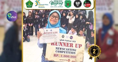 Adinda Jasmine Majida, Siswi MAN 2 Kudus Raih Runner Up Newscasting Competition EFEST 2025 UNDIP