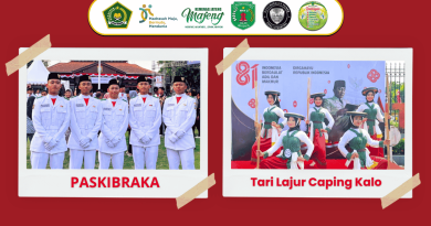 Murid MAN 2 Kudus Semarakkan HUT ke-81 RI, Tampil sebagai Paskibraka dan Penari Tari Lajur Caping Kalo di Alun-alun Kabupaten Kudus